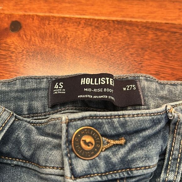 Hollister Light Mid-Rise Boot Jeans 4S - Picture 4 of 7